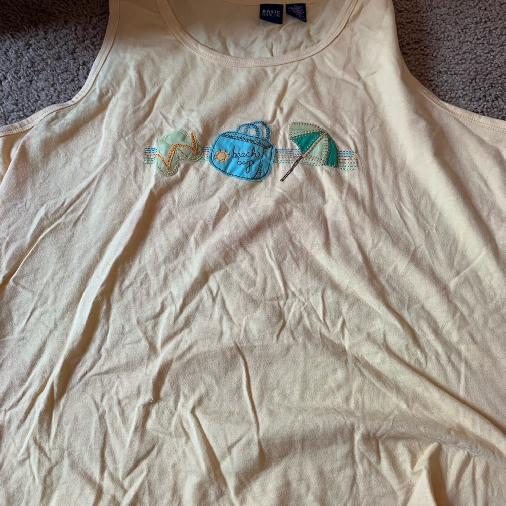 Yellow beach shirt